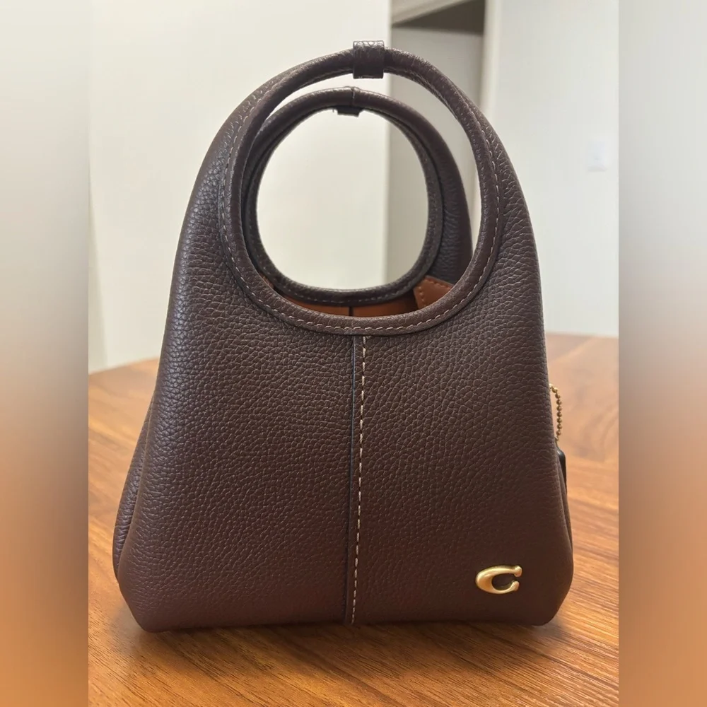 Coach Lana Shoulder Bag 19 Maple/Brass - Picture 3 of 9